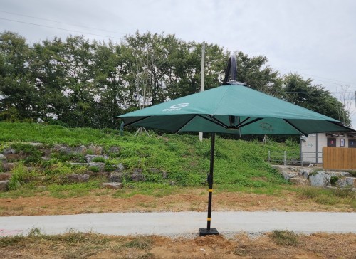 고정형 그늘막 시공 사례 : 광양시