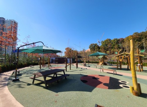 고정형 그늘막 시공 사례 : 구로구 푸른수목원